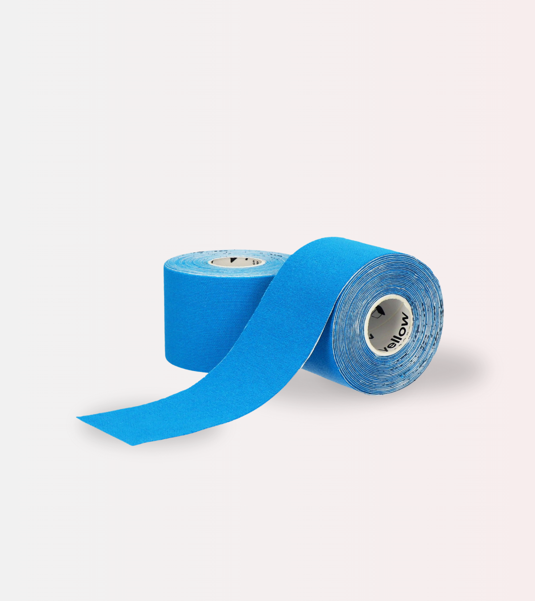 Kinesiotape yellowTAPE Blå 5 cm × 5 m Silikonfri – Professionell och Effektiv