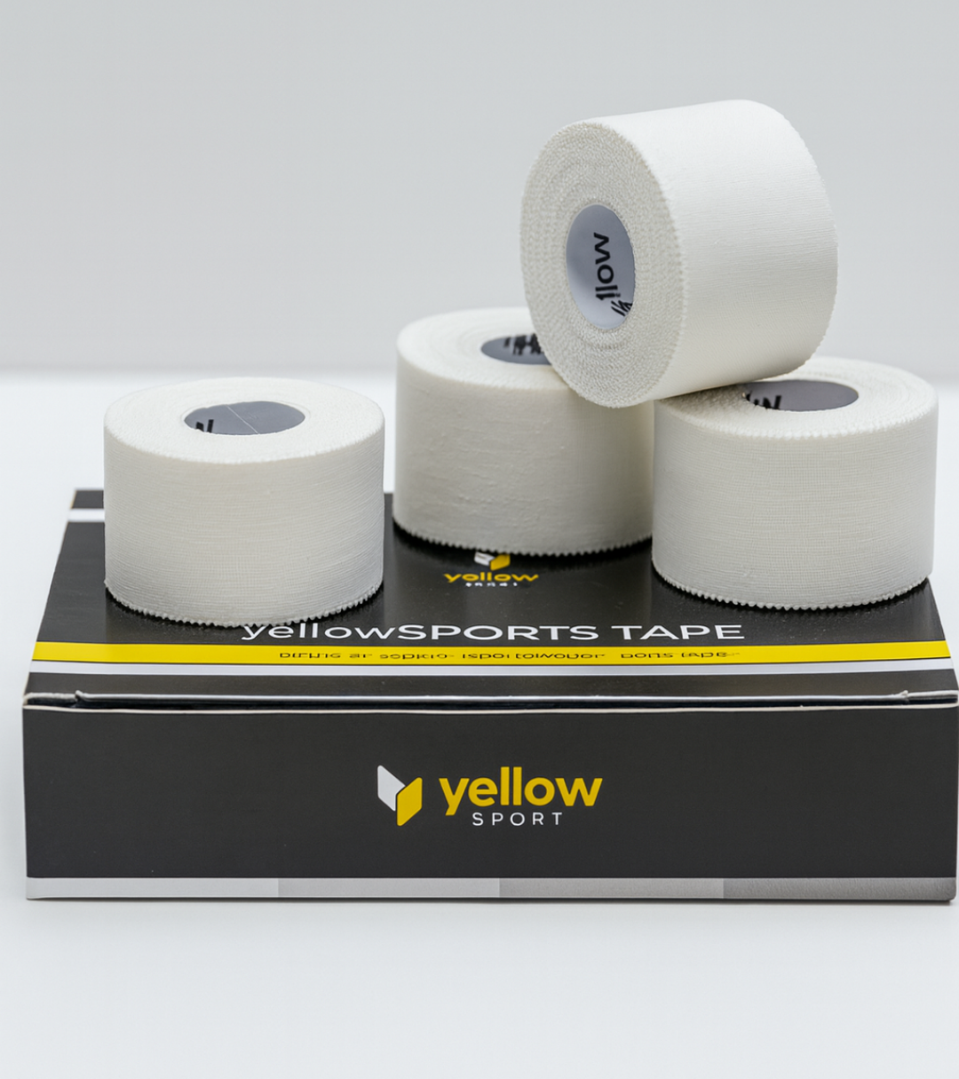 Coach Sport 6 Rullar/pack – YellowSPORTS vit 3,8 cm x 9,1 m